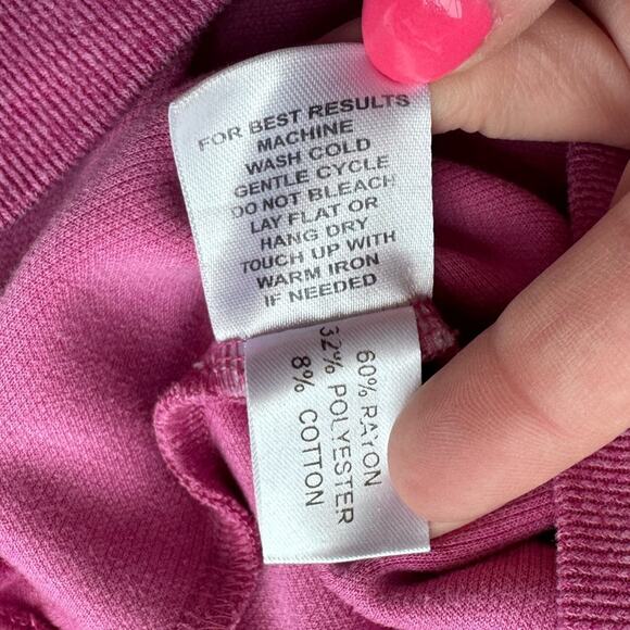 PETER MILLAR Tri Blend Melange Quarter Zip Dark Pink Mens Small Golf Tennis Date - Picture 6 of 9